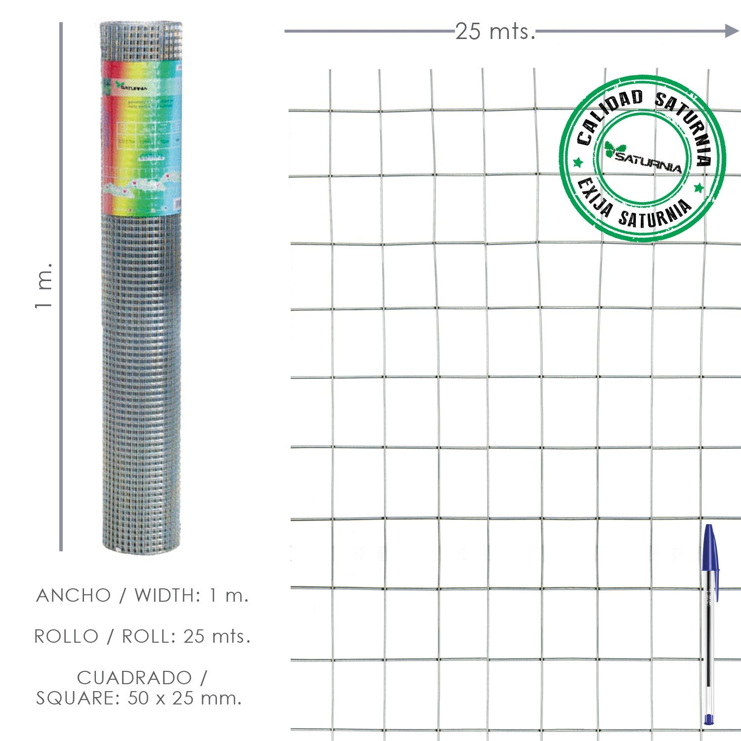 Malla Electrosoldada Galvanizada X Cm Ga Rollo Metros Leroy Merlin