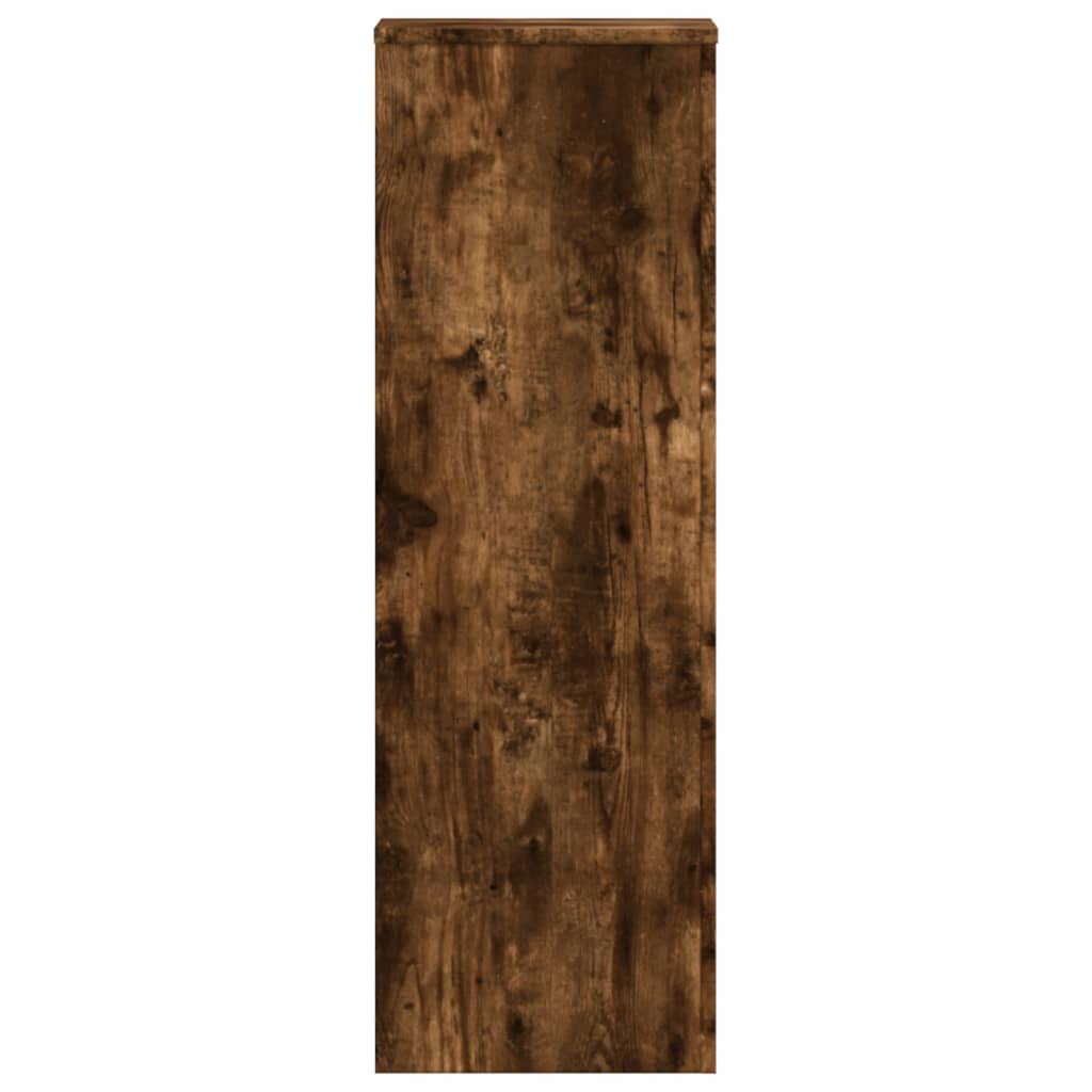 Supports pour plantes 2 pièces chêne fumé panneau de bois - 4