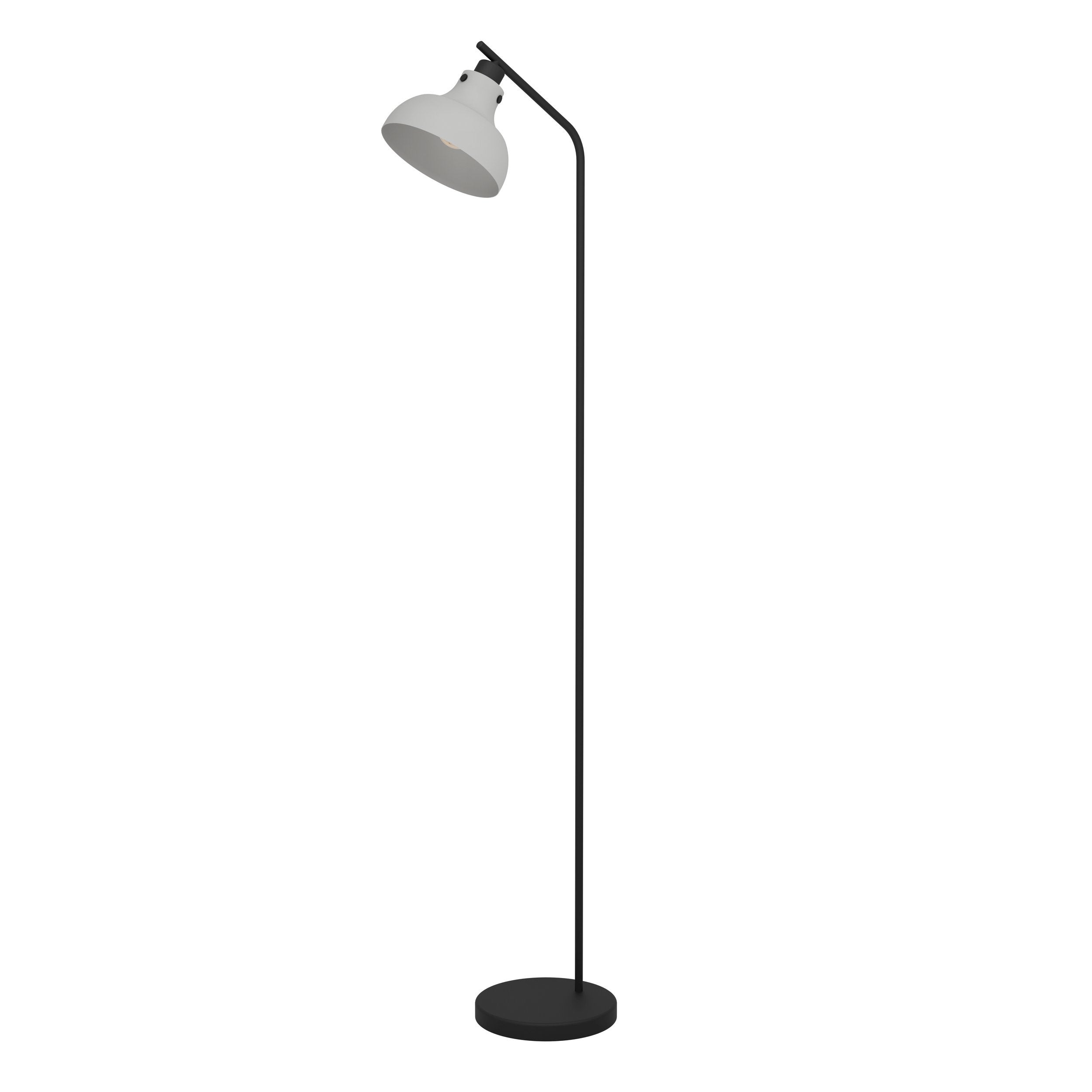 Lámpara de pie eglo matlock negro y gris 1xe27