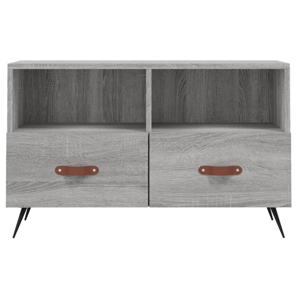 Meuble TV Sonoma gris 80x36x50 cm Bois d'ingénierie - 5
