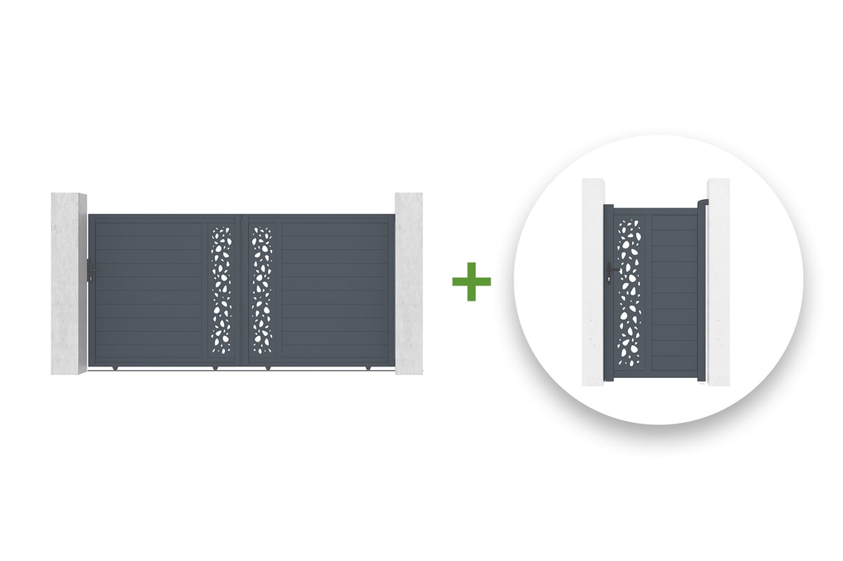 Elektryczna brama przesuwna 4m SUNNY 400C180 + napęd RANGER C300