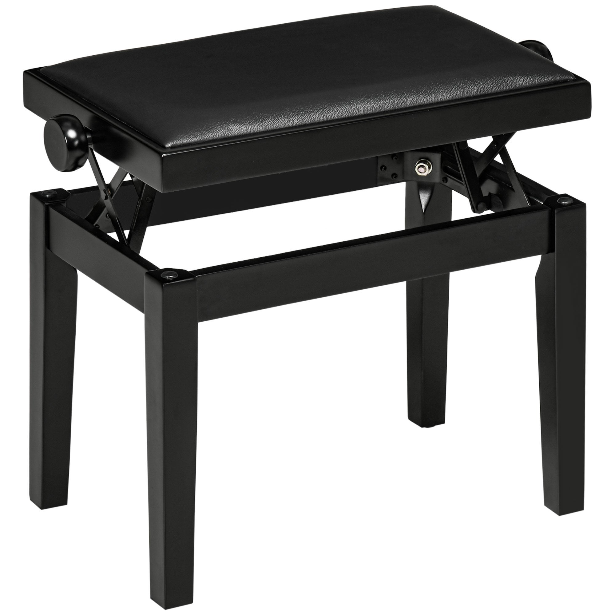 Tabouret De Piano Réglable En Hauteur - Noir - 3 Positions - Pliable Et Compact - Idéal Pour Clavier Et Pianiste à Domicile