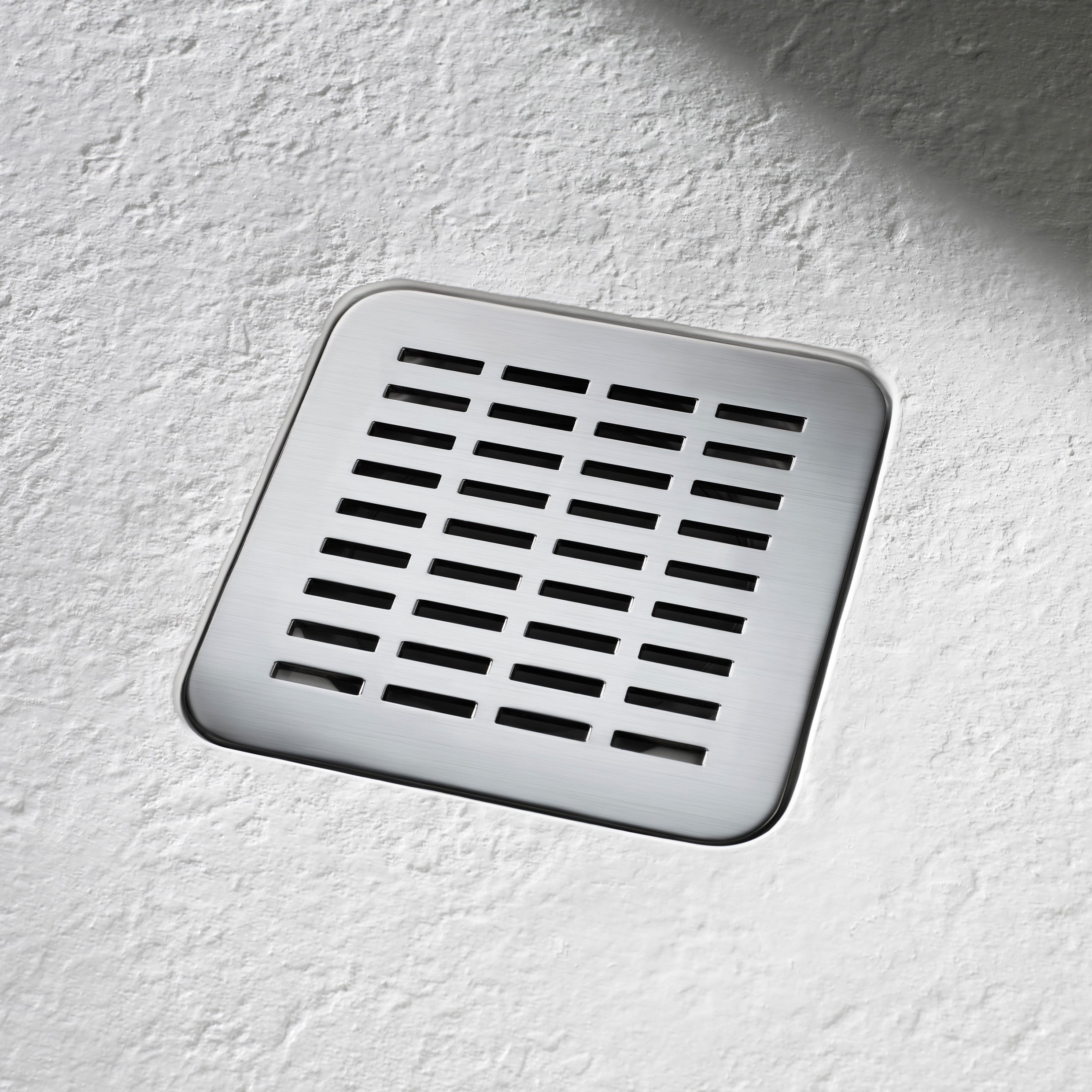 ROCA Receveur de douche POLO+ résine Stonex antidérapant et découpable - Avec grille - Blanc mat 120x70cm - 3