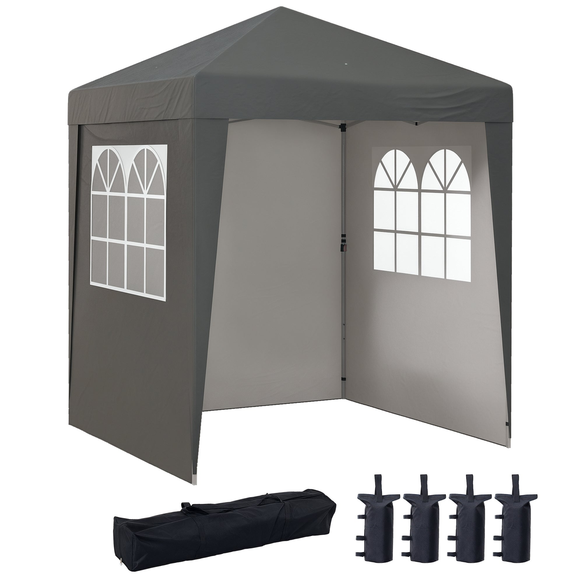 Tonnelle barnum de jardin pop-up complexion protección uv uv 30+ 3 paris latérales gris