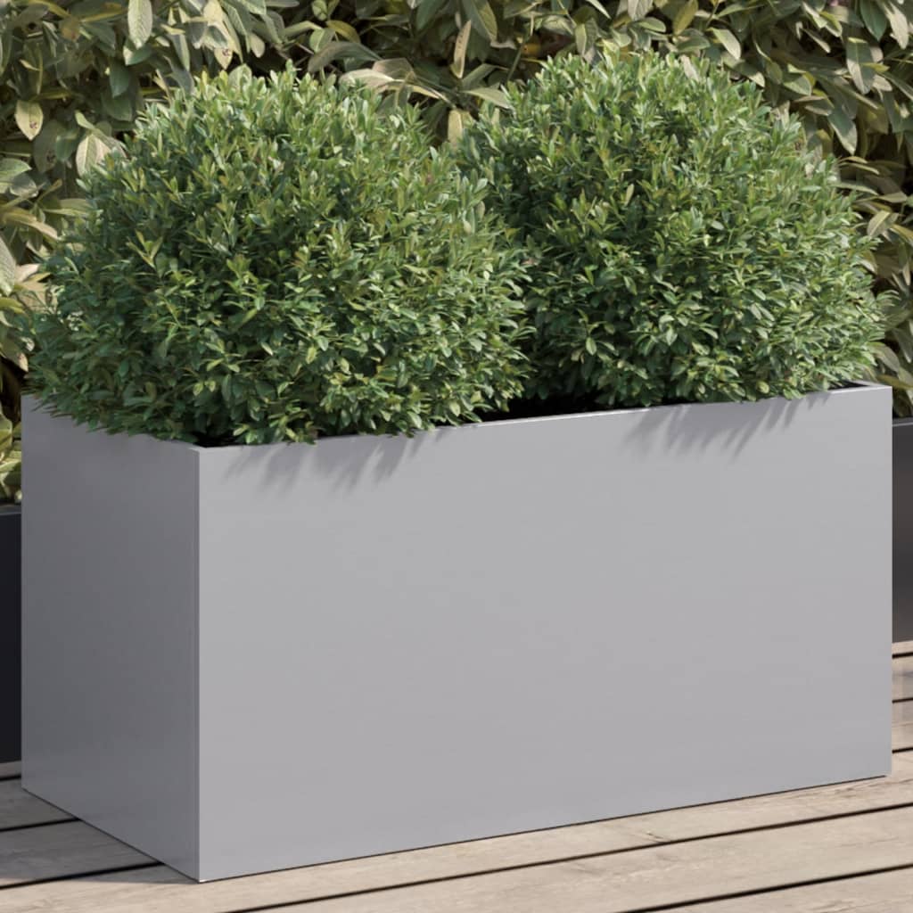 Jardinières 2 Unités Acier Galvanisé Argent 42x40x39 Cm | Leroy Merlin