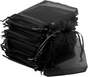 100 Sachets En Organza Blanc 14x18 Cm Avec Cordon Serrage - Pour Bijoux, Lavande, Mariage, Fêtes, Cadeaux - Pochette Transparente Réutilisable
