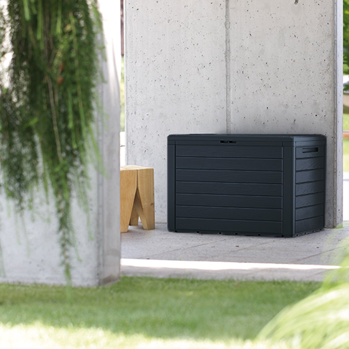Skrzynia ogrodowa na balkon, taras 280 L Boardebox antracyt