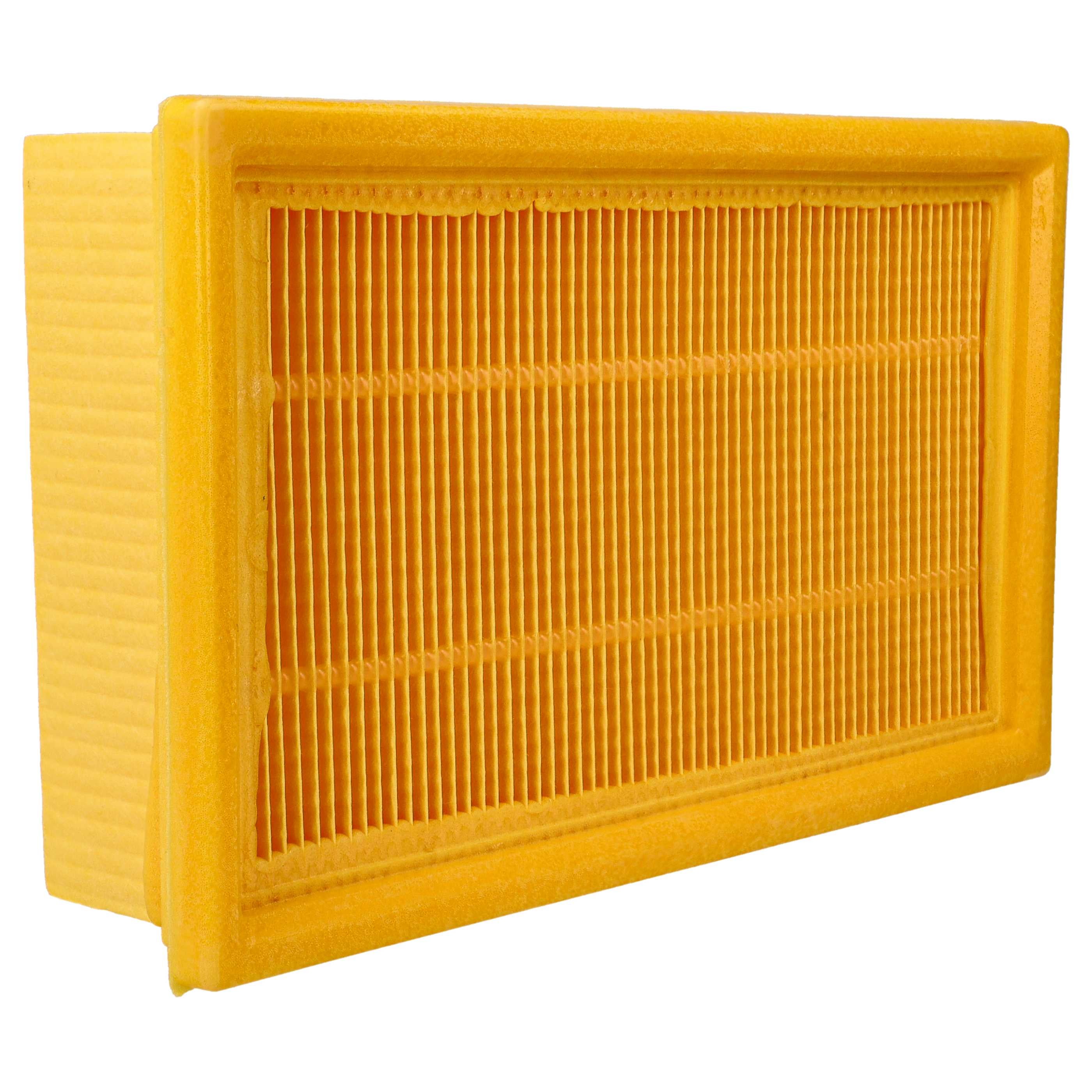 Vhbw 2x Filtro A Pieghe Piatte Per Aspirapolvere Dewalt | Compatibile D27902, D27091 | Classe F7 Per Polvere Fine E Bagnato/Secco