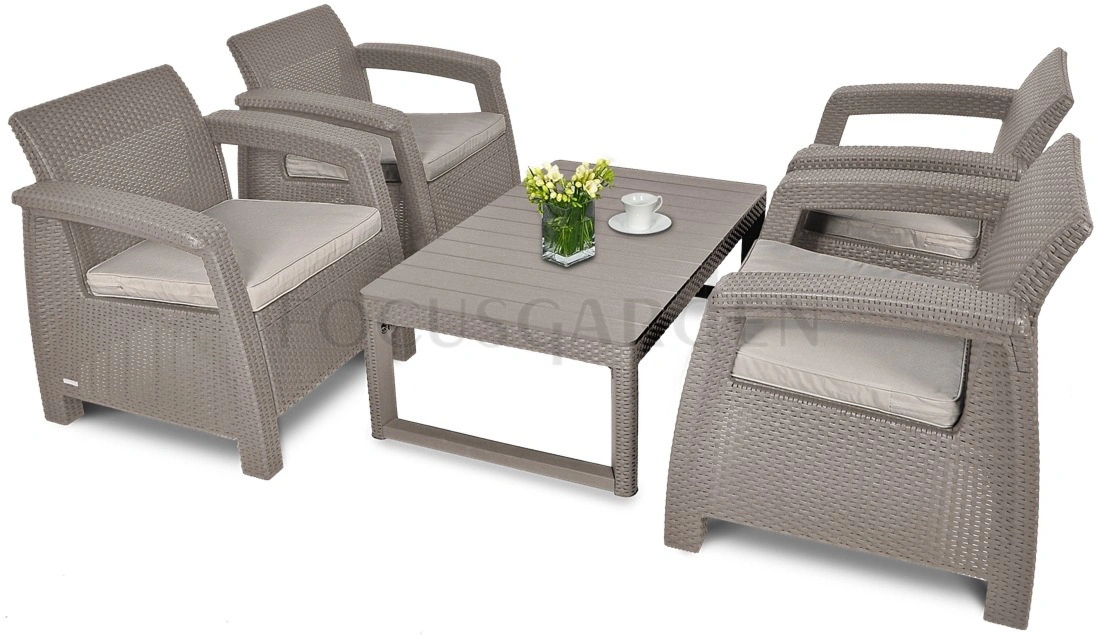 Zestaw ogrodowy CORFU QUATTRO/LYON Cappuccino 1 szt