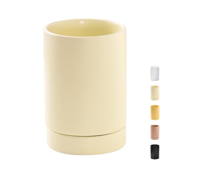 Mestoli Cucina Portautensili Da Cucina, Grande Portautensili In Ceramica Per Piano Di Lavoro, Organizer Per Utensili Da Cucina, Bianco Utensili Cucina