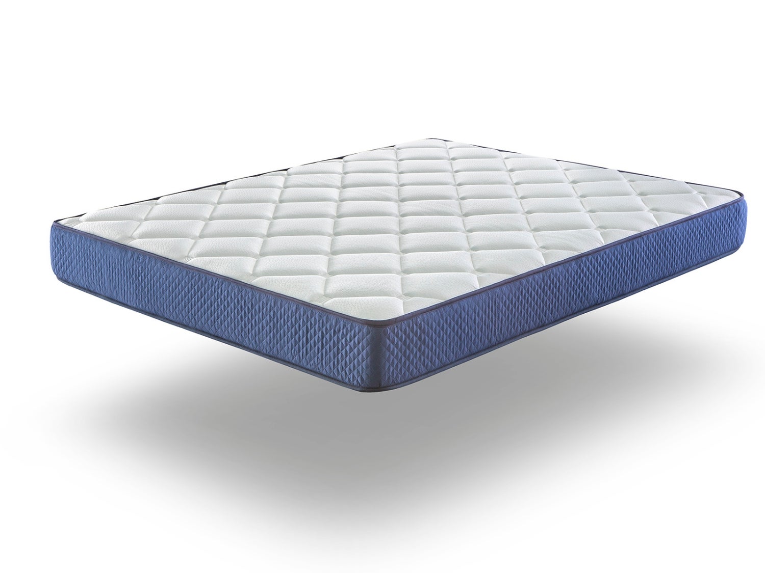 Colchon 140x180 shaula -altura 18 cm acabados en azul