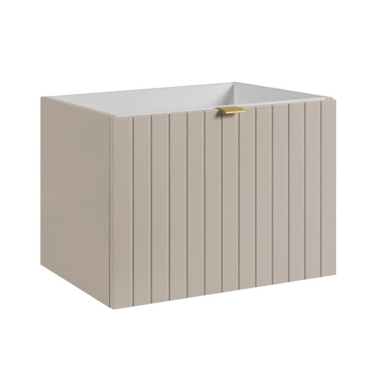 Szafka pod umywalkę HARMO 60 cm kaszmir półmat bez umywalki