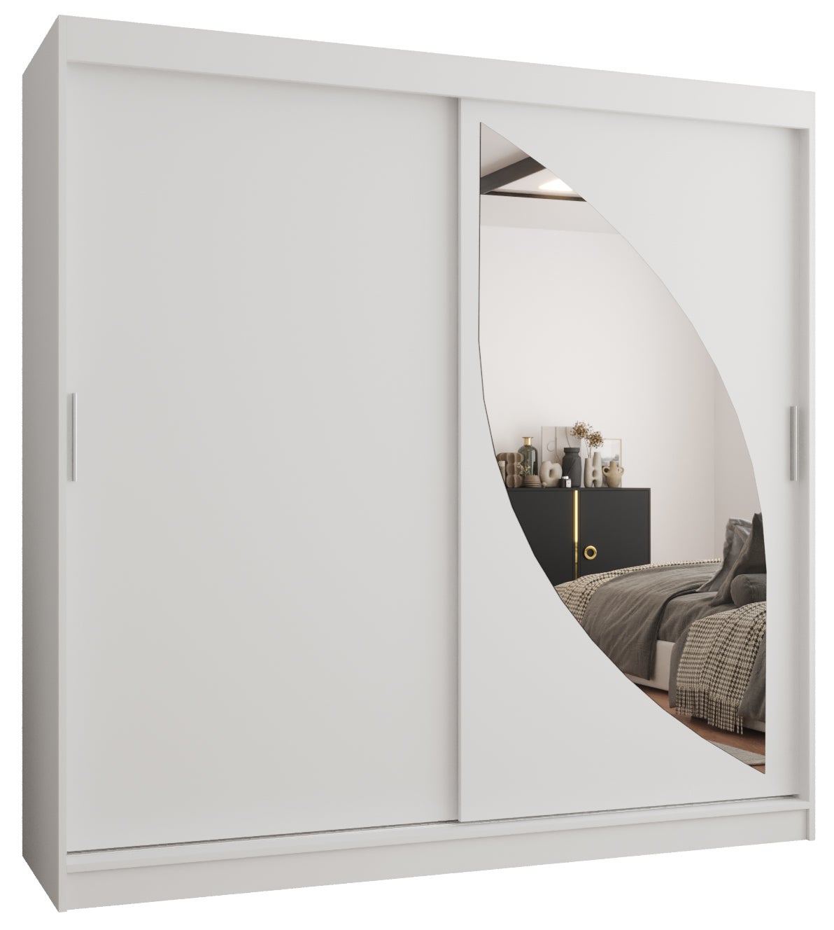 Szafa przesuwna garderoba MILO 200 x 62 x 200 cm Biały