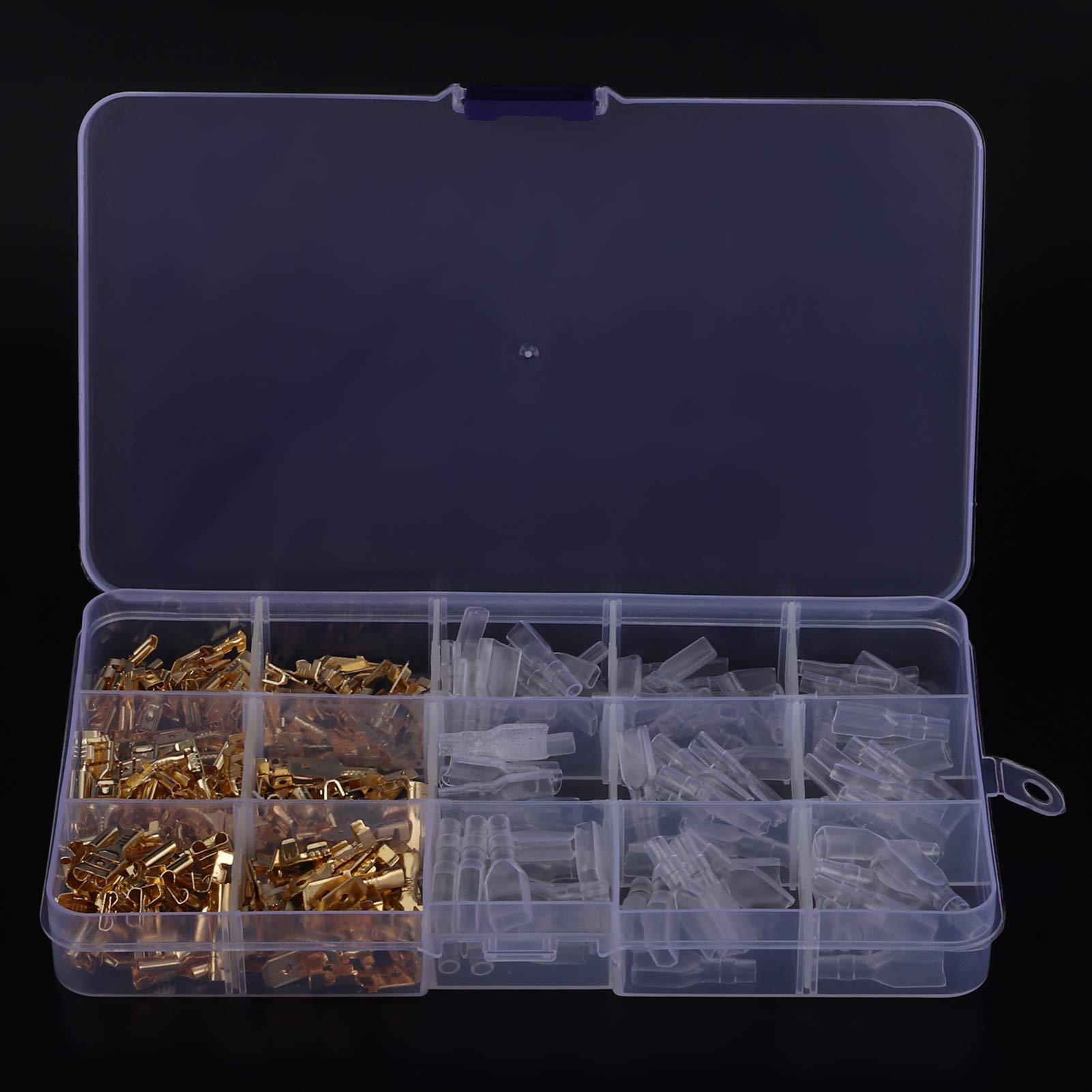 270 pezzi connettori per cavi elettrici terminali maschio femmina forniture industriali 2,8/4,8/6,3 mm - 8