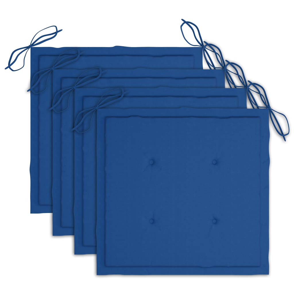 Chaises à dîner d'extérieur 3 pcs avec coussins Acacia massif 32 - 6