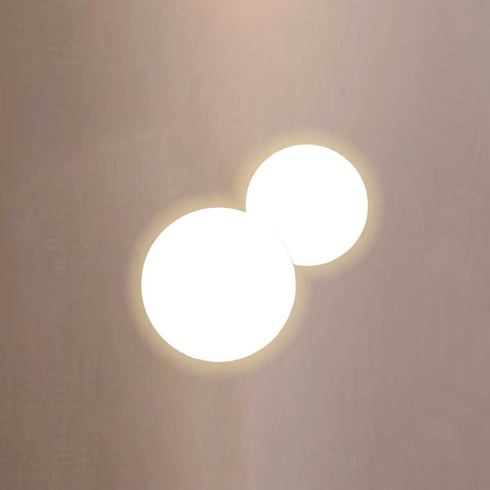 S.luce - cloud - lámpara de pared led indirecta combinada blanca 30/40 corte de fase/corte de fase (regulador de intensidad)