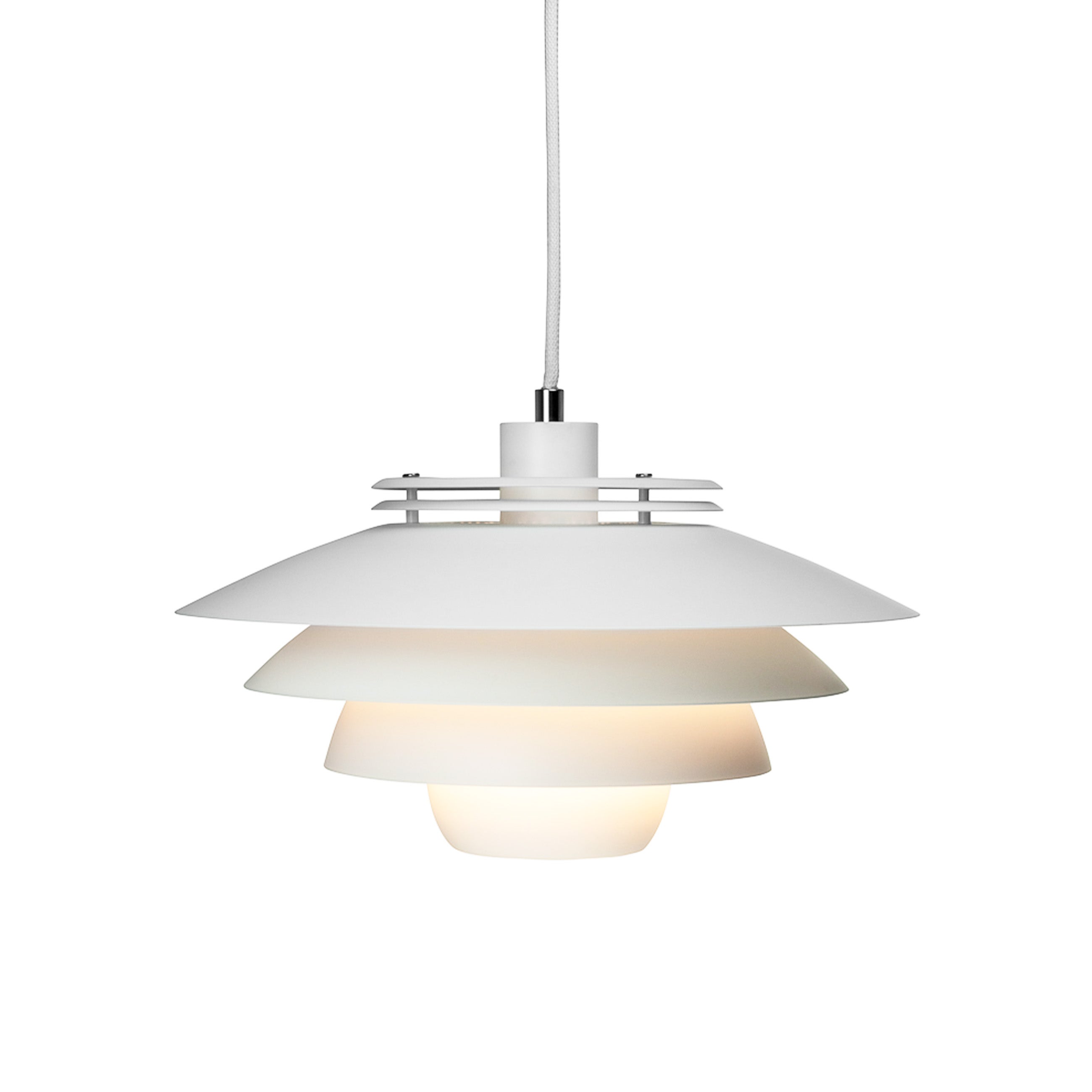 Suspension en métal blanc mat, h 20 cm d 38 cm Ejka - DYBERG LARSEN - 2