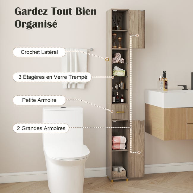 Console pour Couloir, Table de Salon Fine à 2 Niveaux, 20 x 80 x 80 cm Console pour Couloir, Table de Salon Fine à 2 Niveaux, 20 x 80 x 80 cm