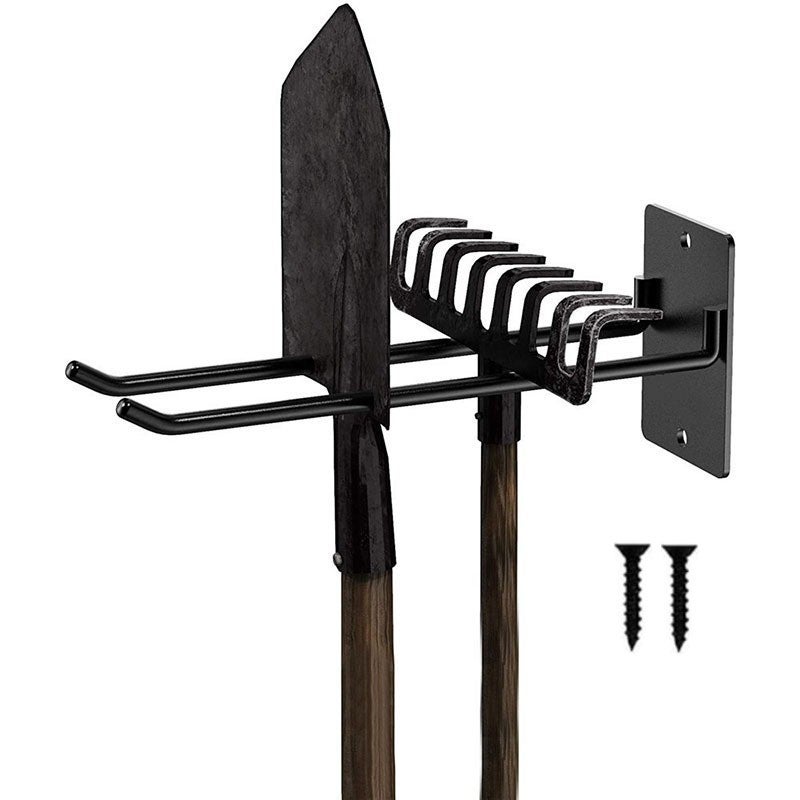 TORACK Organizer per attrezzi da giardino con ruote, rastrelli