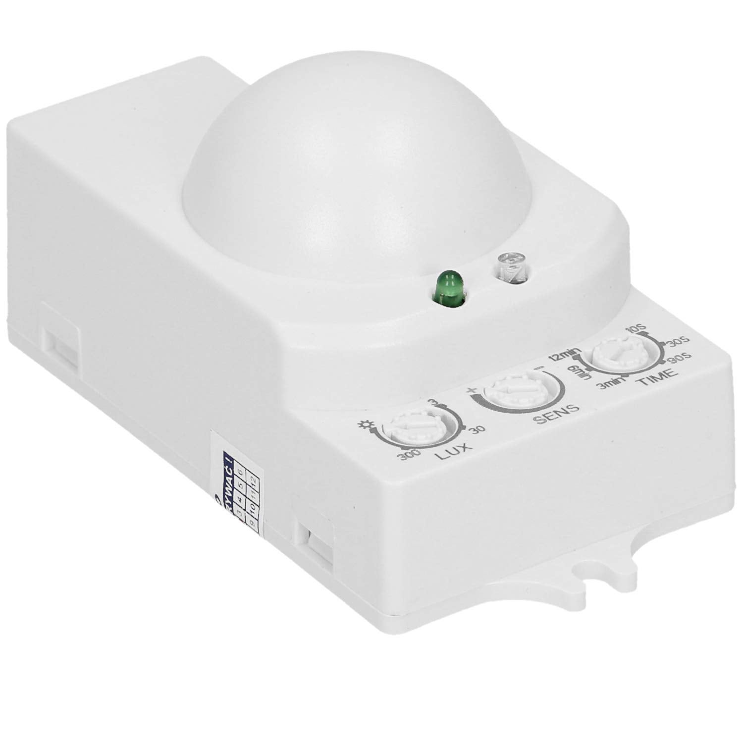 ORNO OR- CR-208 Mini a microonde Sensore Movimento Interno a 360 gradi con sensore crepuscolare LED Compatibile - 3