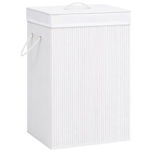 Panier à Linge En Plastique 48L – Coloris Beige – Fabriqué En