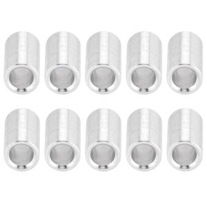 10 Distanziali In Alluminio - OD 10mm, ID 8mm, Altezza 12mm - Per Elettronica, Auto E Meccanica