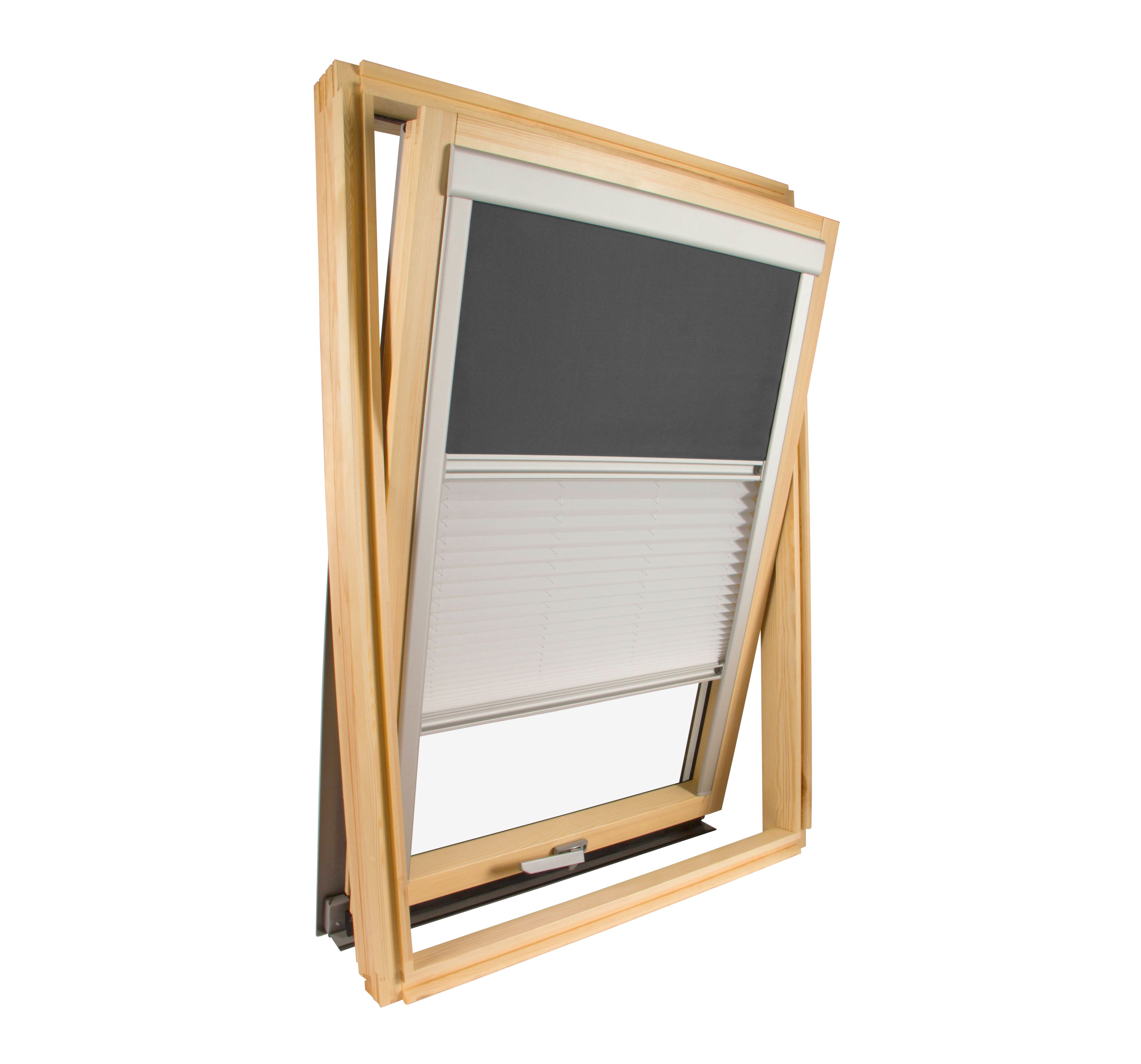 Estor dúo compatible con velux ® s06 (606/4) – gris antracita
