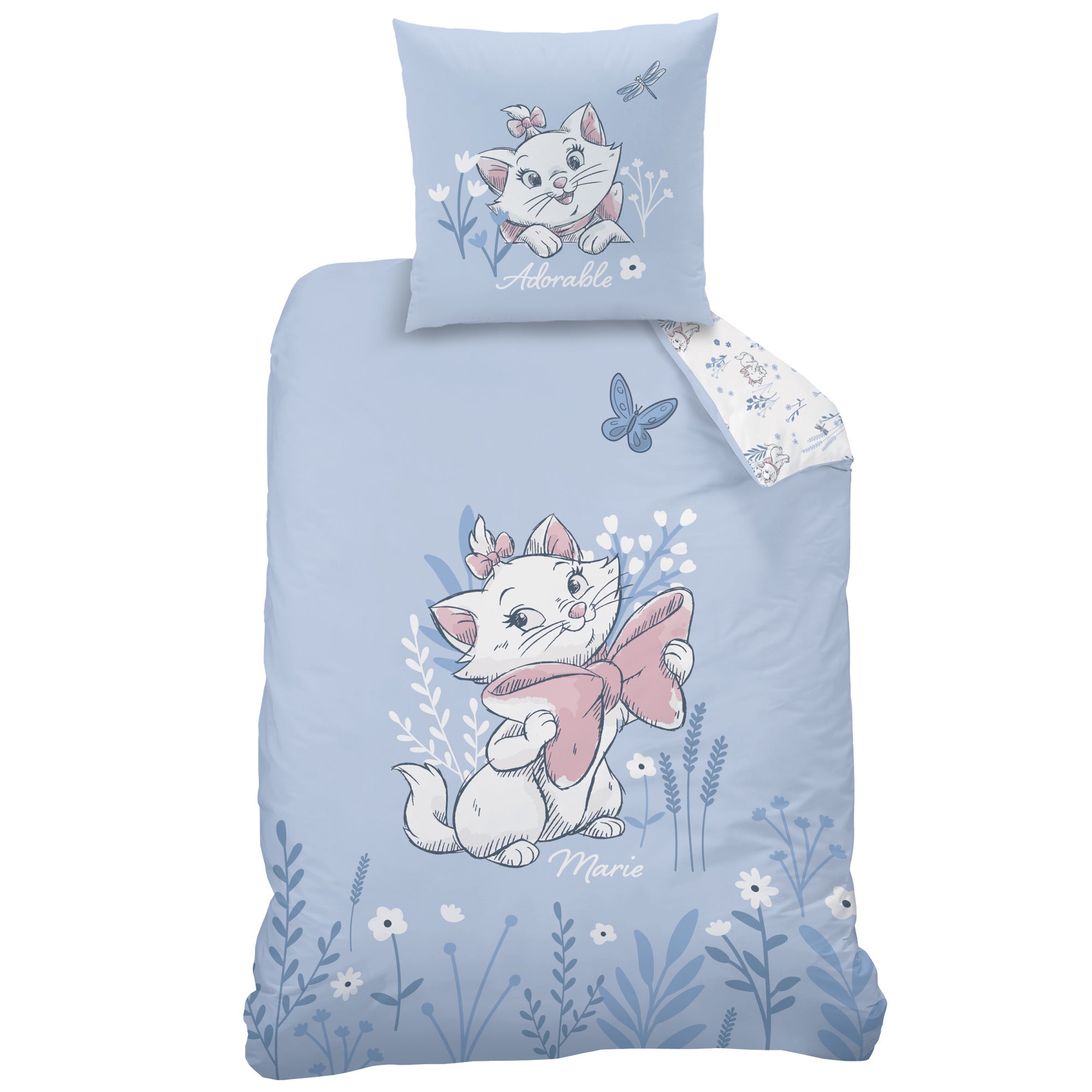 Parure de lit imprimée 100% coton, DISNEY HOME LES ARISTOCHATS SPRING - 3