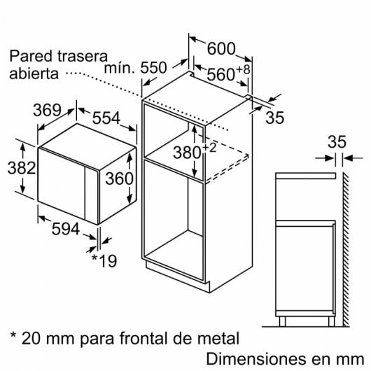 Micro-ondes Balay 3CG5175B2 1200W 25 L Blanc 900 W (25 L) - 7