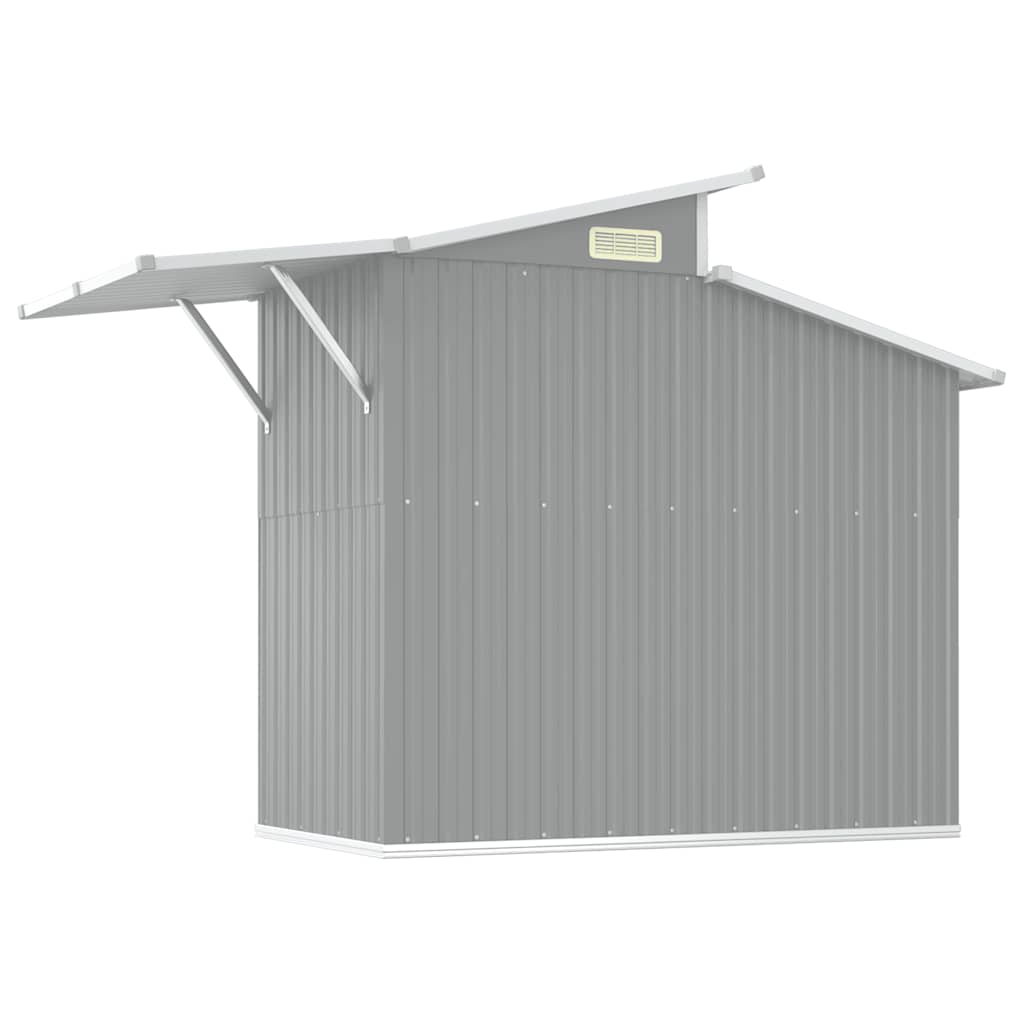 Abri de jardin Gris 270x130x208,5 cm Métal galvanisé vidaXL - 6