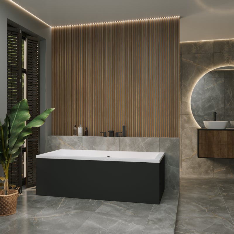 Obudowa do wanny Helmken Alvaro 190 czarna / 22006006B