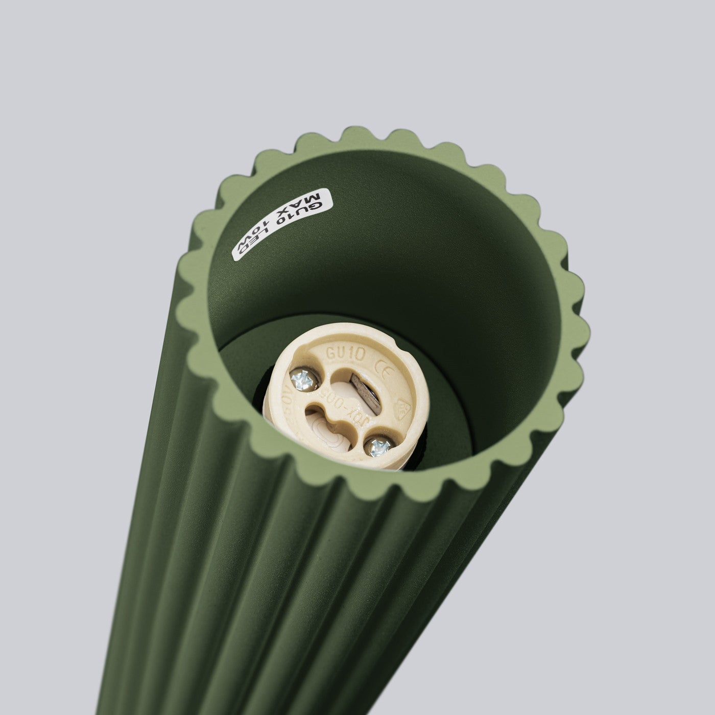 Reflektor sufitowy spot natynkowy Karbon okrągły zielony oliwkowy 1xGU10x10W wym: 10 x 6,5 x 6,5 cm aluminium Sollux Lighting - 7