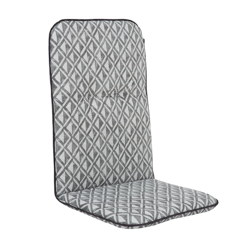 Poduszka na fotel 116 x 50 cm Classic Hoch geometryczny jasnoszary PATIO