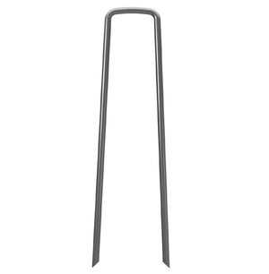 40 Agrafes Gazon Synthétique Vertes - Piquets Acier Galvanisé Pour Bâche, Sol Jardin - 150mm