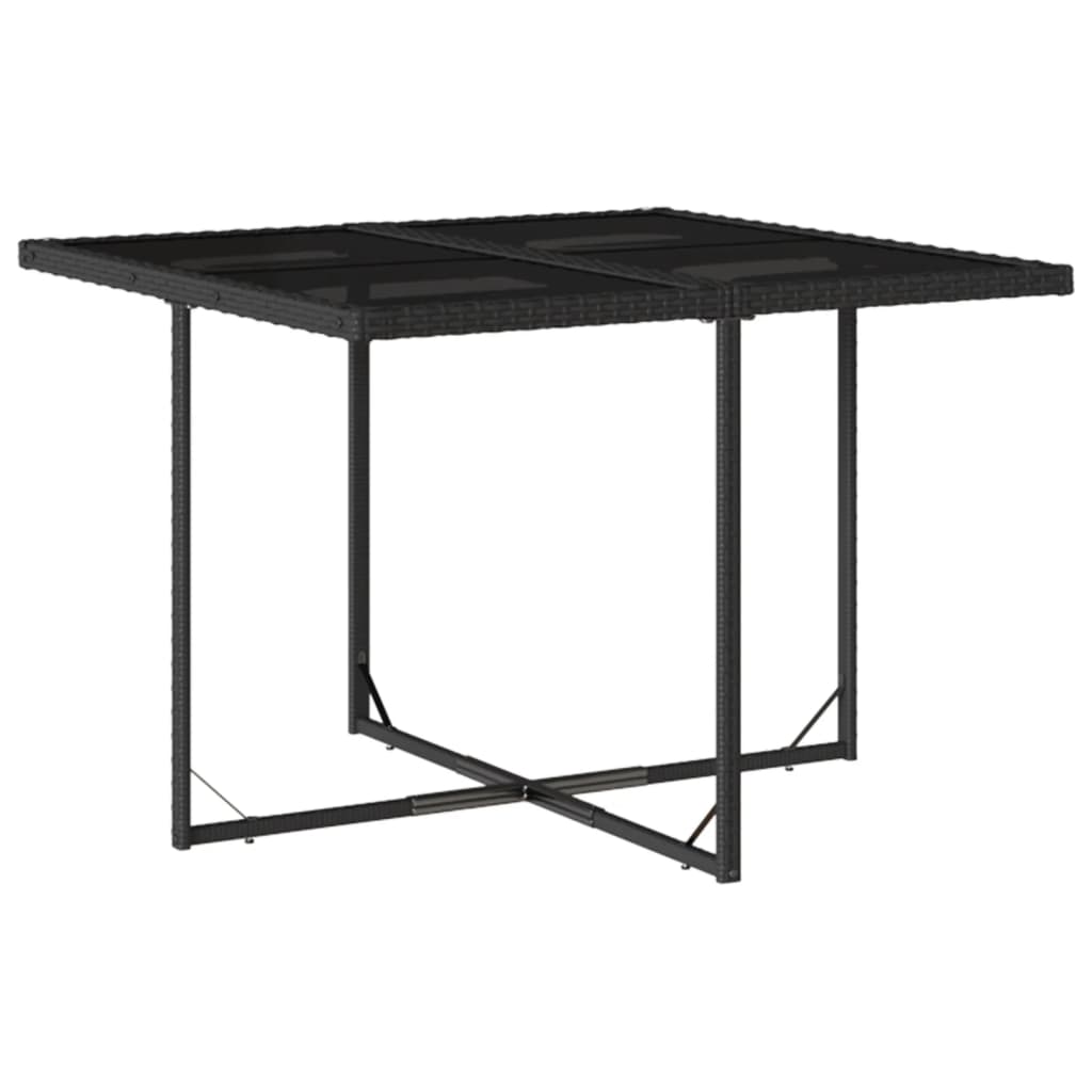 Maison Exclusive - Set de muebles jardín 5 pzas con cojines ratán sintético negro - 4
