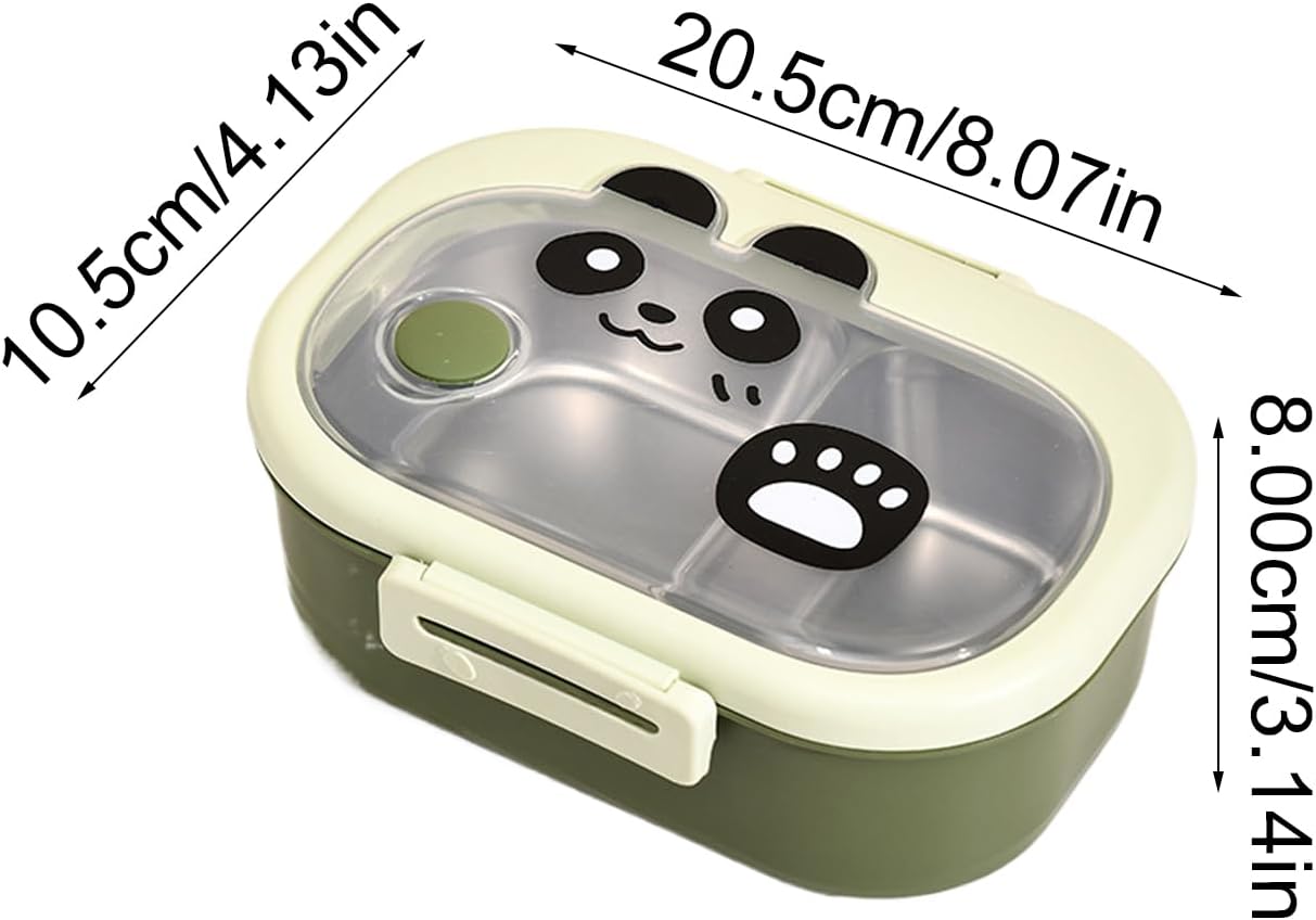 Récipient pratique Boîte de rangement Bentos isolée avec séparateurs. Boîte à lunch pratique pour l'extérieur et les voyages. Boîte à bentos avec sépa - 4
