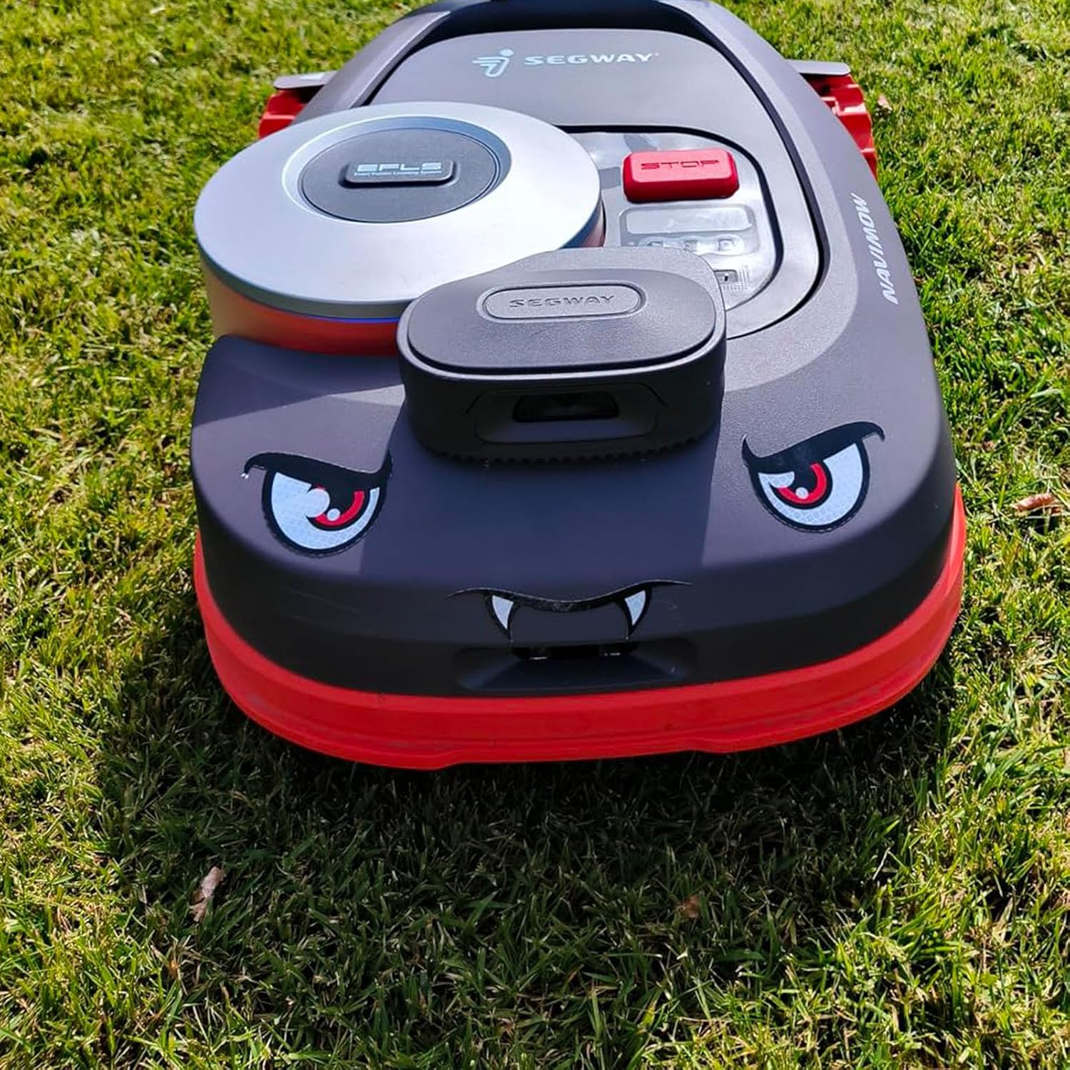 Naklejki oczy robota koszącego – Odporne na warunki atmosferyczne, dekoracja tuningowa do Gardena, Navimow, Luba 2