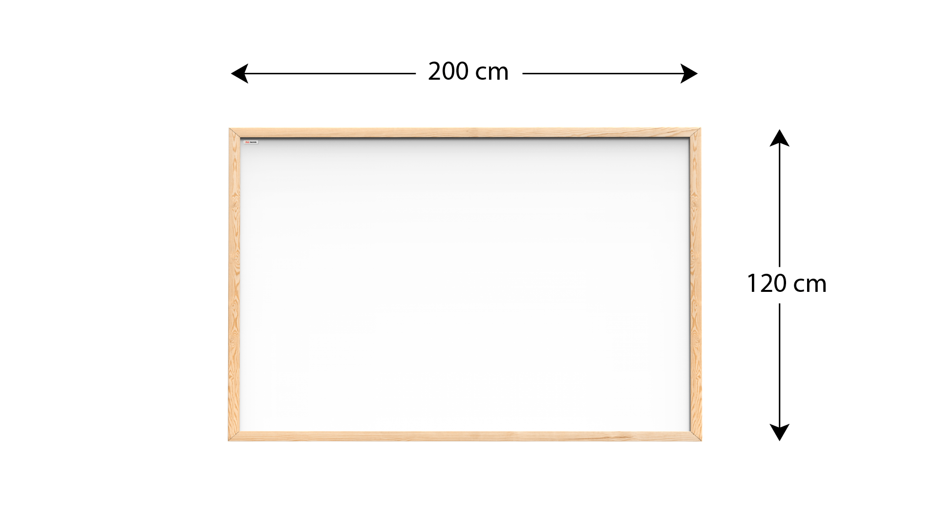Tableau Blanc Magnétique Effaçable à Sec avec Cadre en Bois 200x120cm - 4