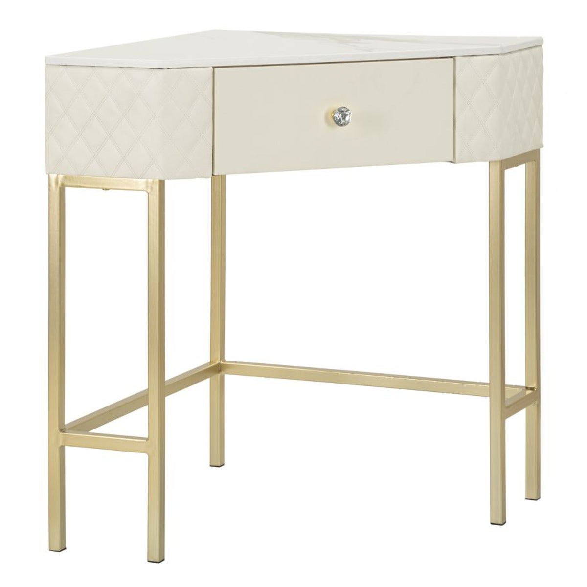 Stolik Konsolowy Irbid, Drewno, Biały, Seven Design