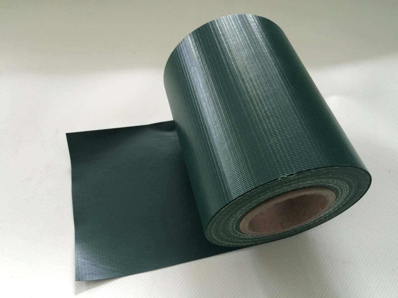 Fascia frangivista striscia telo in pvc oscurante per recinzioni cm.19 x 35 mt. verde con clips di fissaggio - 3