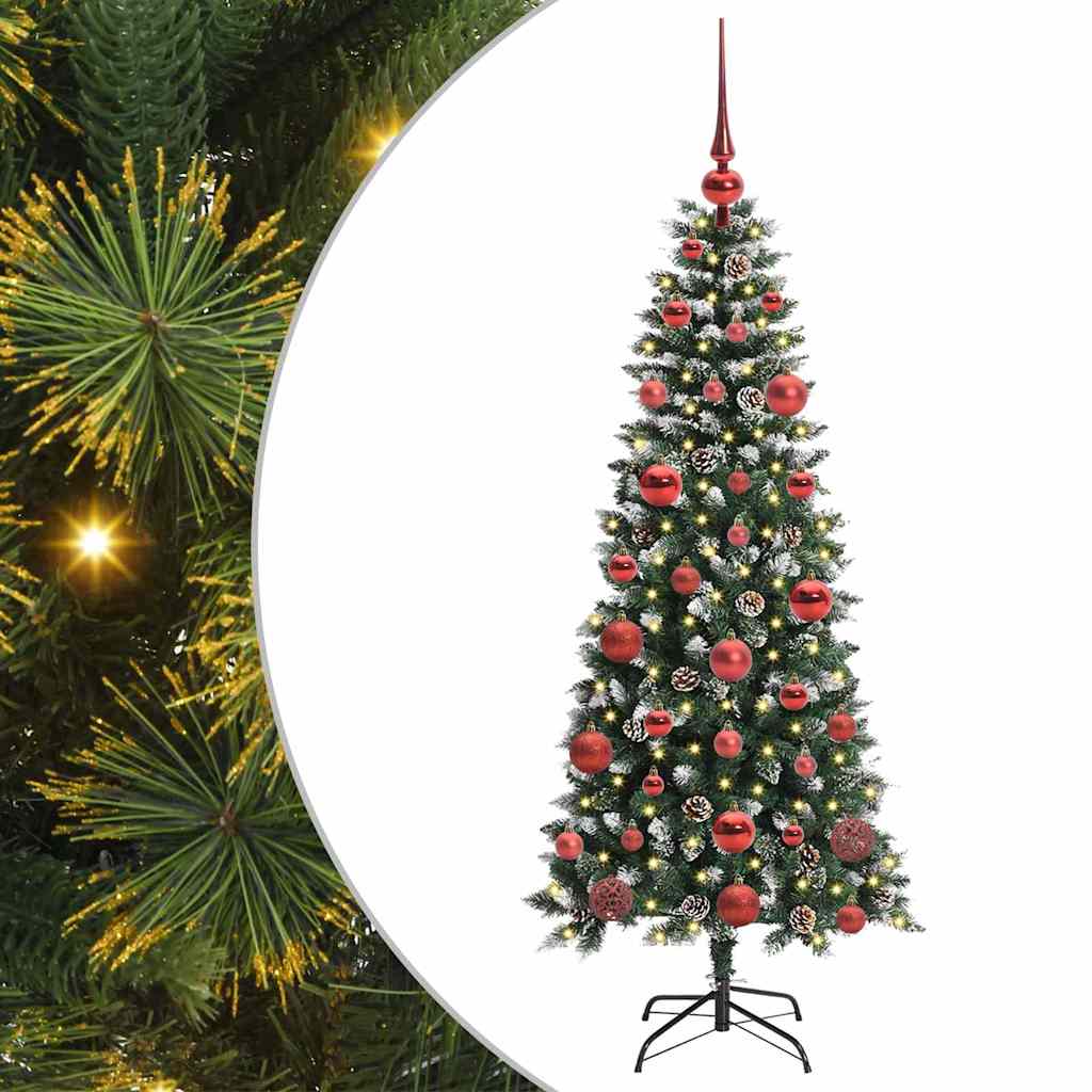 Sztuczna choinka Zielony 66 x 66 x 150 cm PVC, plastik i stal