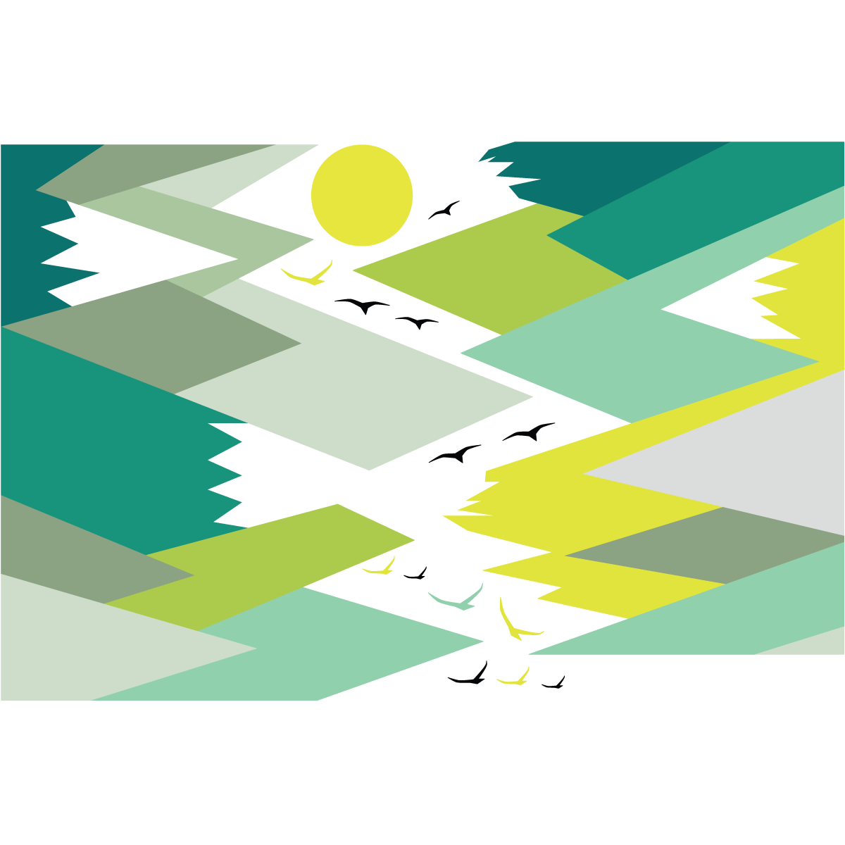 Adesivo bambino di montagna scandinavo lincika - Sticker adesivo - adesivi murali - 40x60cm - 2