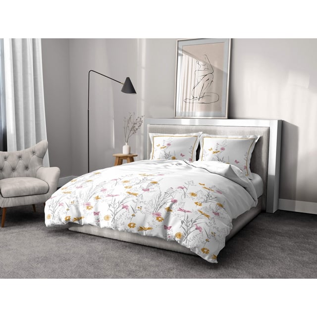 MADEMOISELLE Parure de Couette 100% Coton COULEURS - Blanc, MATIÈRE - 100% COTON, TAILLES - 240 x 260 cm