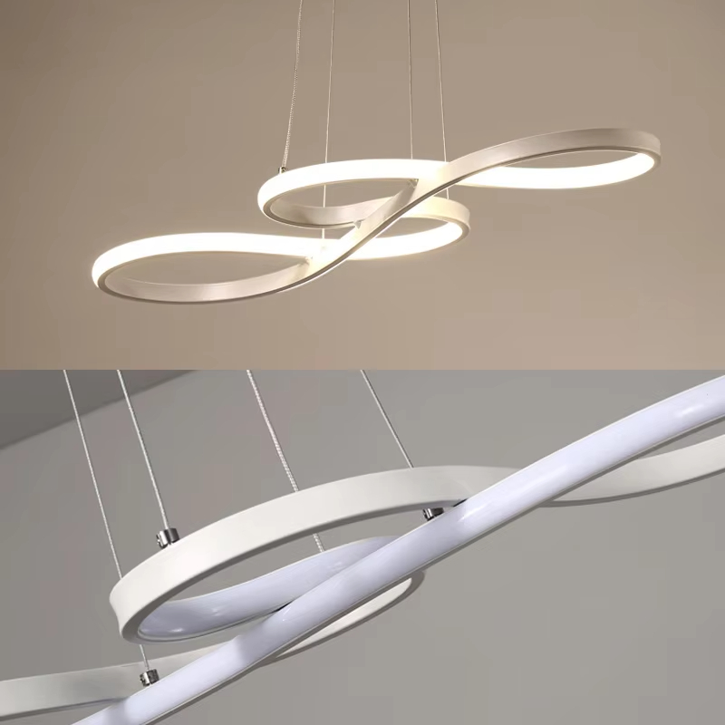 Lampadari a LED, lampadari di cristallo, applique per bar/caffetterie, luci tricolore, illuminazione decorativa per il soggiorno. - 5