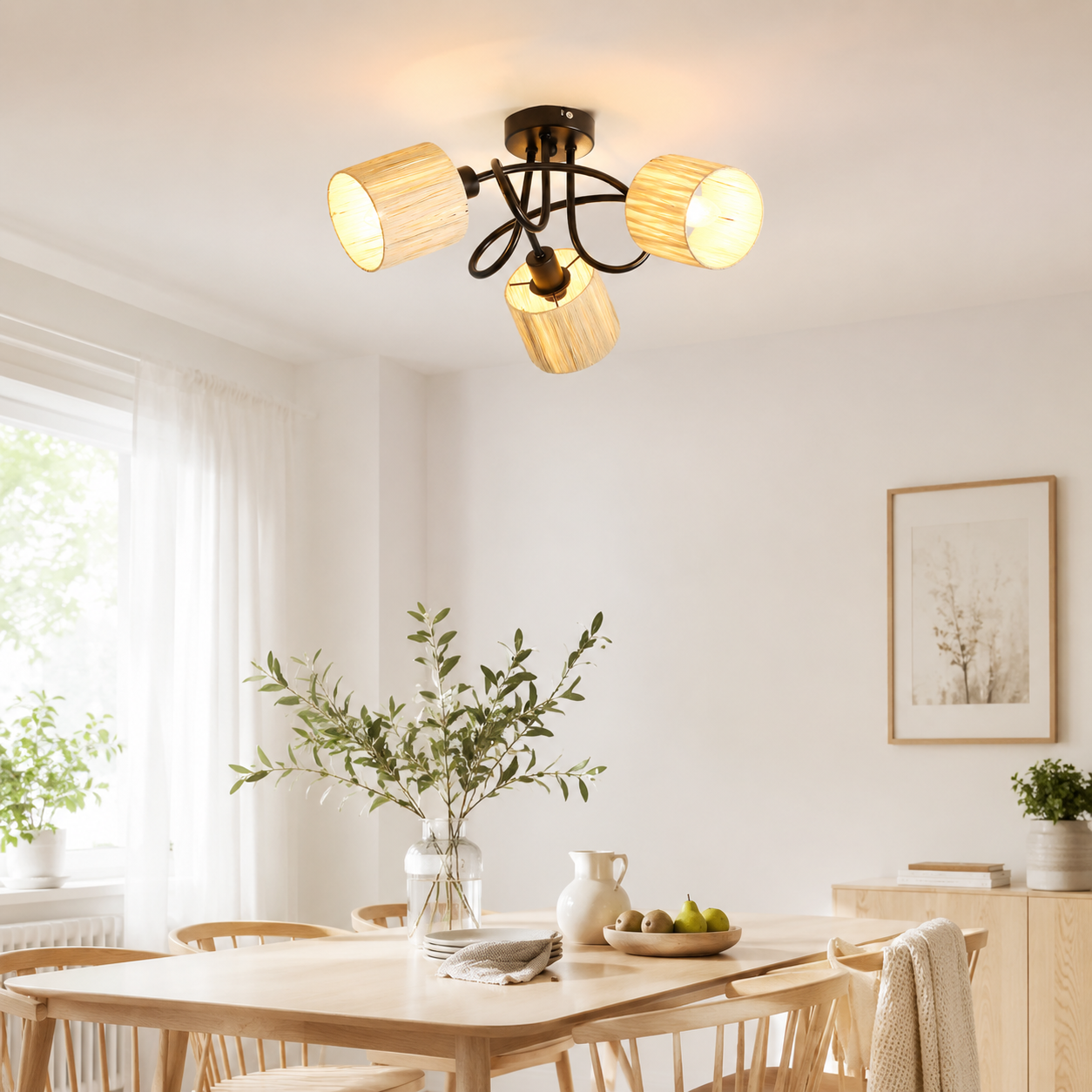 3-punktowy Reflektorowa sufitowy do korytarza - lampa sufitowa w stylu vintage