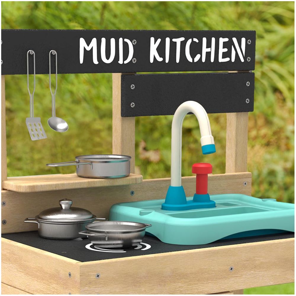 Cuisine d'extérieur pour enfant JUNIOR COOK bois FSC® + Splash & Play - 3