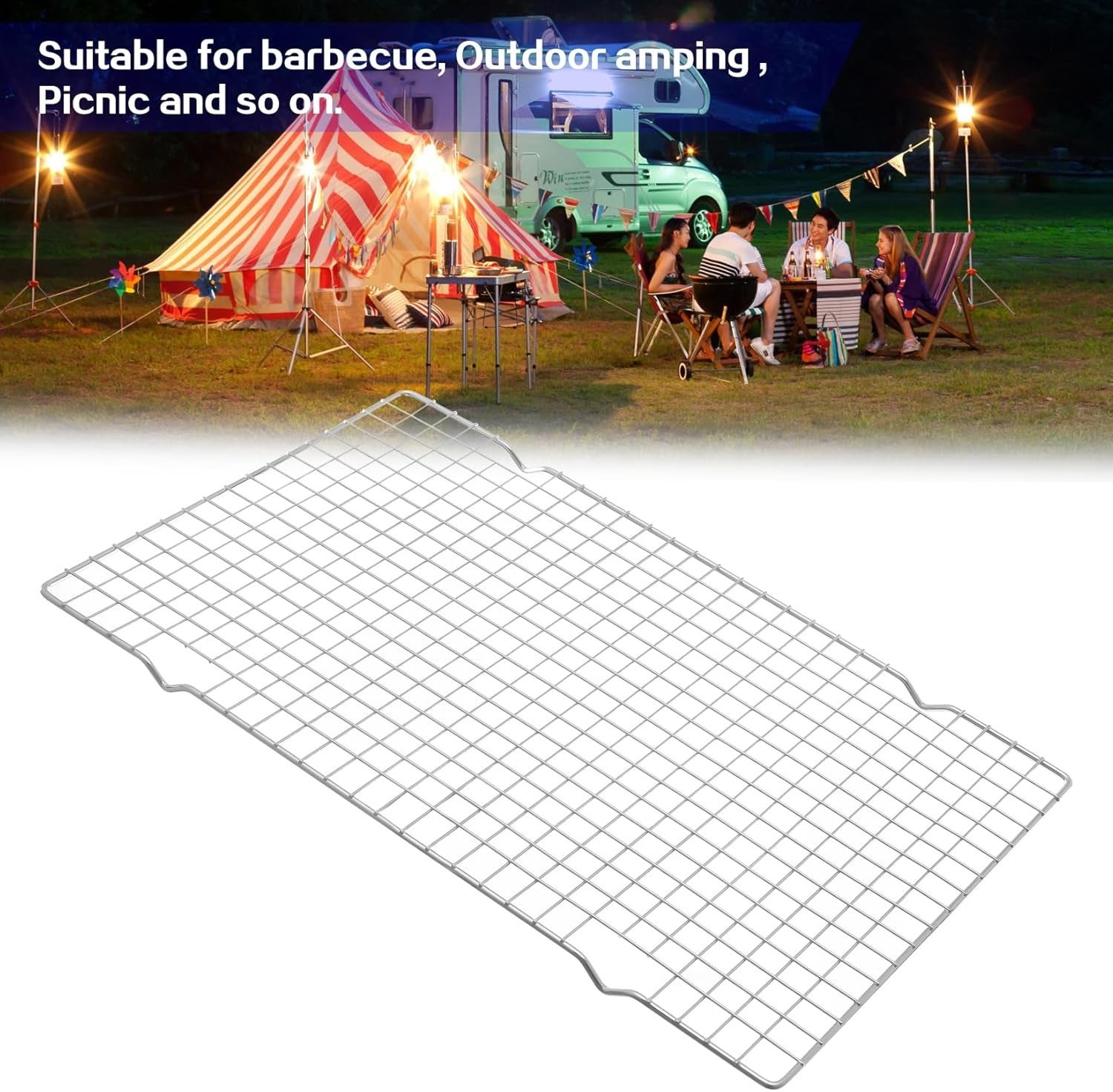 Nieprzywierająca tacka chłodząca 25 cm x 40 cm, idealna do chłodzenia ciast, ciasteczek i przekąsek, możliwość mycia w zmywarce