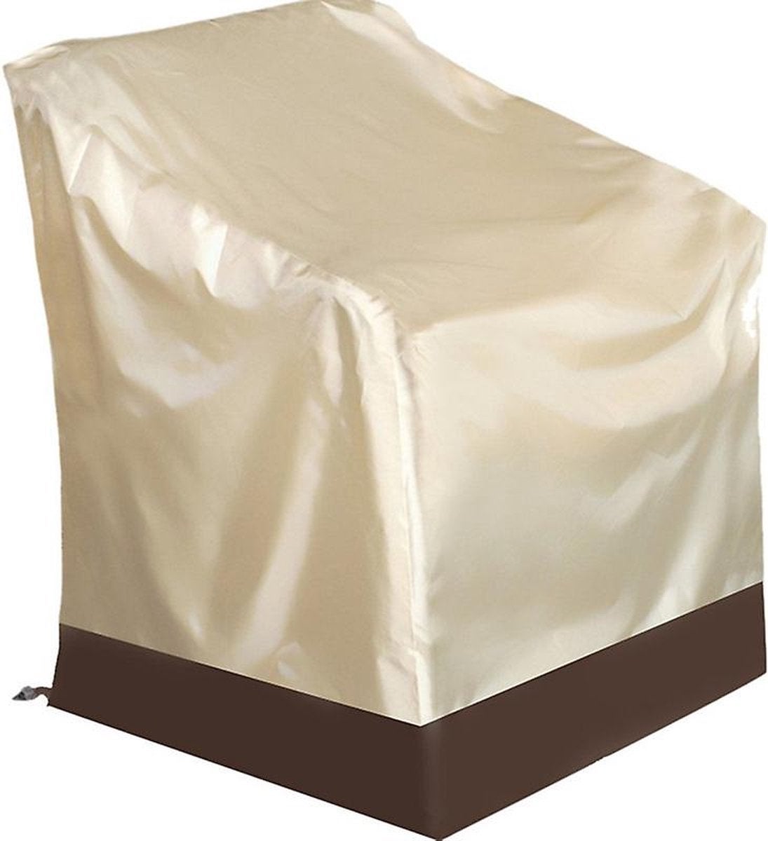 Pokrowiec na krzesło ogrodowe 87 x 93 x 84 cm, w kolorze beżowo-brązowym, wykonany z tkaniny Oxford 210D, odpornej na warunki atmosferyczne i wod