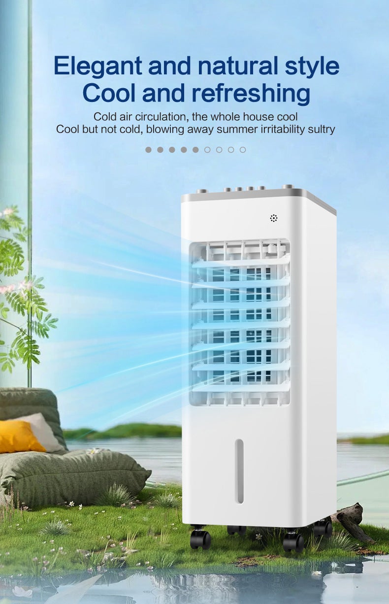 Refroidisseur d'air évaporatif portable - ventilateur, équipé d'une poche de glace et d'une télécommande,Climatiseur mobile - 5