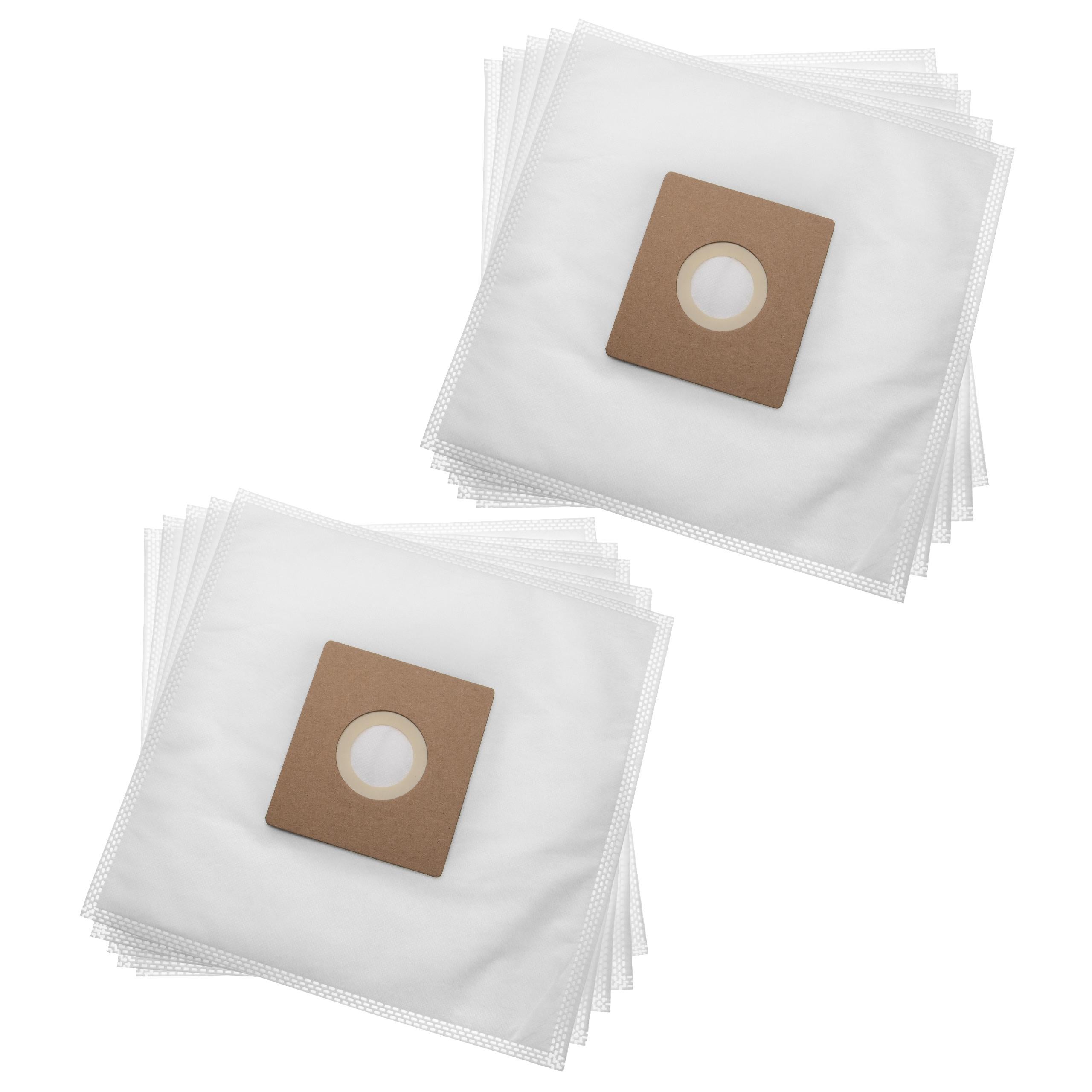 vhbw 10x Sacs compatible avec Hoover TS70TS21011, TS70TS20019, TS70TS20011, TS70TS18011 aspirateur - 27cm x 26,5cm blanc - 4